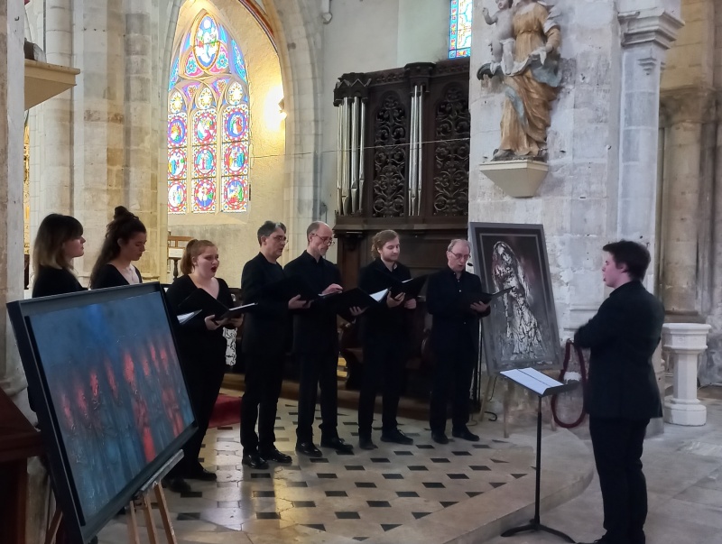 L&#039;Ensemble vocal Passiflora avec Ilyès Bouyenzar et Benoît Dugas